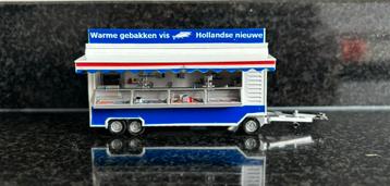 Resin bouwpakket viskraam viskar visboer marktkraam 1:87 H0 beschikbaar voor biedingen