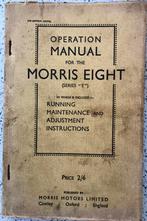 Instructie boekje Morris Eight, Ophalen of Verzenden
