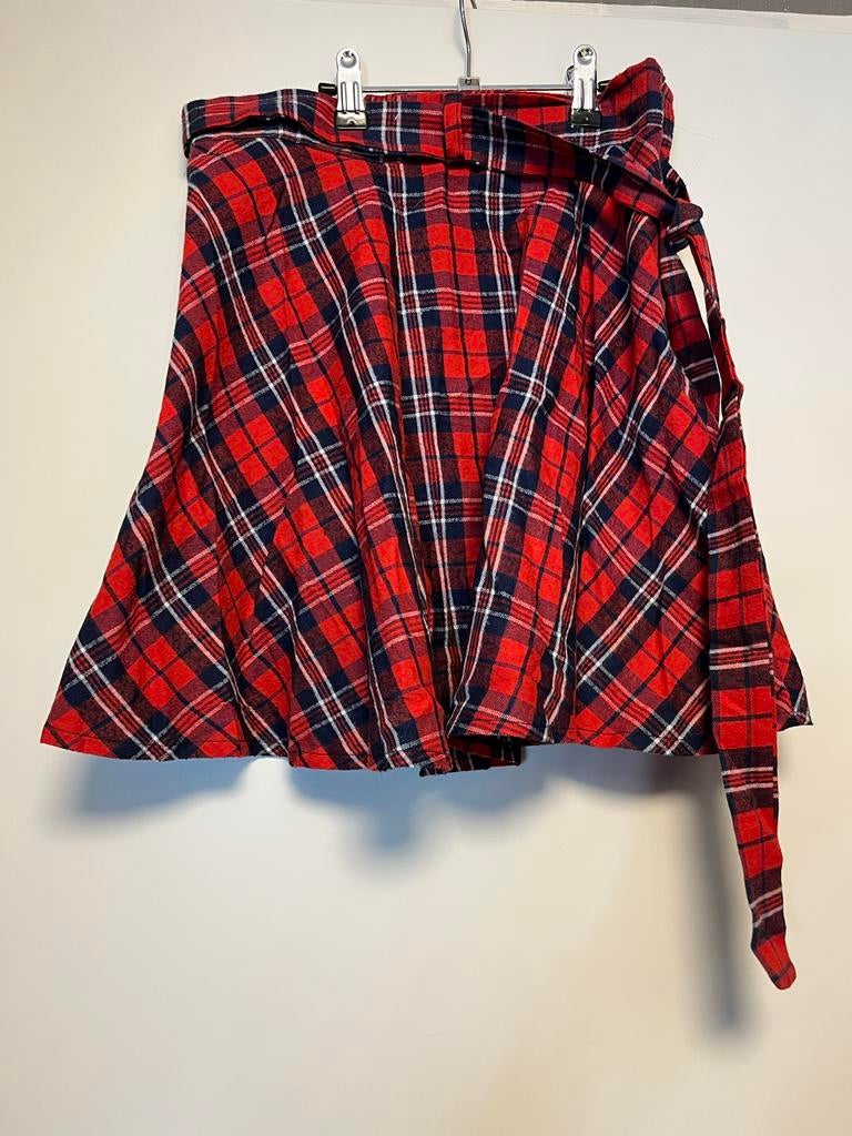 Rokje maat XS - Rood/Zwart geruit, Ophalen of Verzenden, Zo goed als nieuw, Maat 34 (XS) of kleiner, Boven de knie