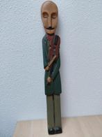 Houten beeld violist, Ophalen of Verzenden