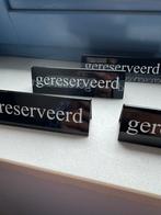 Horeca gereserveerd tafelbordjes nieuw, Ophalen of Verzenden