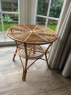 Rotan Bijzettafeltje, Overige materialen, Minder dan 55 cm, Gebruikt, Rond