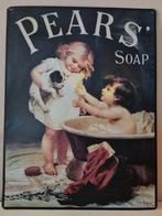 Groot ( brocante ) metalen bord Pears' soap, Ophalen of Verzenden, Zo goed als nieuw, Reclamebord