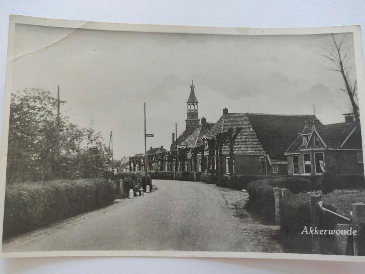 E569 Akkerwoude, Verzamelen, Ansichtkaarten | Nederland, 1920 tot 1940, Ophalen of Verzenden