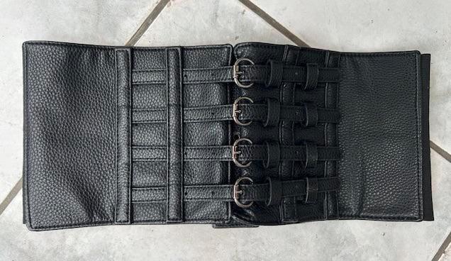 Riem, band, ceintuur, Kleding | Dames, Riemen en Ceinturen, Zo goed als nieuw, 100 cm of meer, 5 cm of meer, Zwart, Ophalen