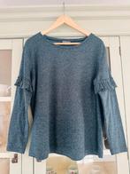 Trui groen roezel volant maat M zgan, Yessica, Zo goed als nieuw, Groen, Ophalen