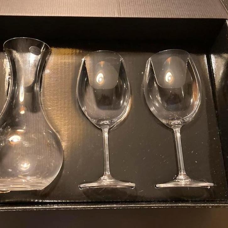 Kristallen Karaf met Glazen - Lisa Mori, Huis en Inrichting, Keuken | Servies, Nieuw, Glas of Glazen, Overige stijlen, Glas, Ophalen of Verzenden