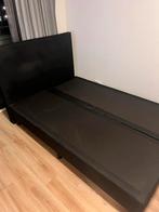 Mooie zwarte bedframe - twijfelaar (140x200), Ophalen, Zwart, Tweepersoons, 140 cm
