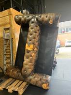 Chesterfieldbank incl. kussens!, Huis en Inrichting, Banken | Bankstellen, Ophalen, 250 tot 300 cm, Gebruikt, Overige maten