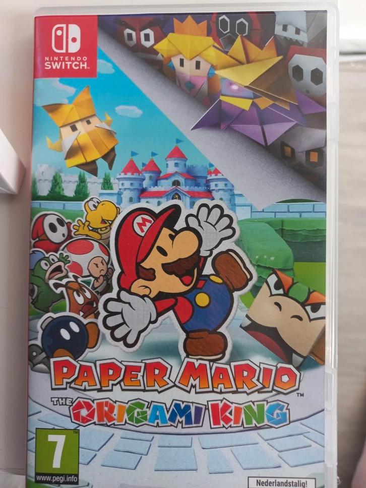 Paper Mario: The Origami King - Nintendo Switch, Spelcomputers en Games, Games | Nintendo Switch, Zo goed als nieuw, Avontuur en Actie