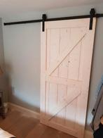 Steigerhouten loftdeur, Doe-het-zelf en Verbouw, Kozijnen en Schuifpuien, 75 tot 150 cm, Deurkozijn, Nieuw, Ophalen of Verzenden