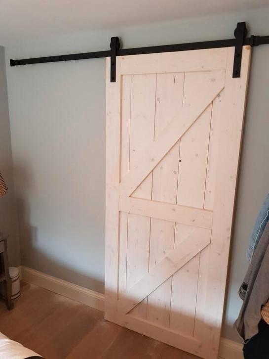 Steigerhouten loftdeur, Doe-het-zelf en Verbouw, Kozijnen en Schuifpuien, Nieuw, Deurkozijn, Hout, 150 tot 225 cm, 75 tot 150 cm