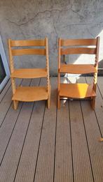 2 Stokke Tripp Trapp Stoelen (Oude Type), Ophalen, Gebruikt, Meegroeistoel