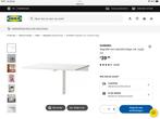 Ikea NORBERG Klaptafel voor wandmontage, wit, 74x60 cm, Ophalen, Gebruikt