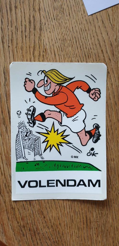 Stripsticker Dik Bruijnesteijn transparant voetbal VOLENDAM, Verzamelen, Stickers, Ophalen of Verzenden