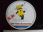 sticker daf parts accessoires logo onderdelen, Verzamelen, Stickers, Auto of Motor, Zo goed als nieuw, Verzenden