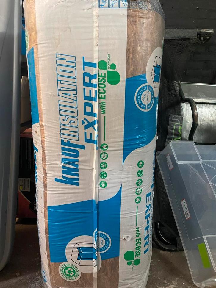 Knauf Insulation Expert Glaswol - 45mm, Doe-het-zelf en Verbouw, Isolatie en Afdichting, Nieuw, Muurisolatie, Glaswol, 4 tot 8 cm