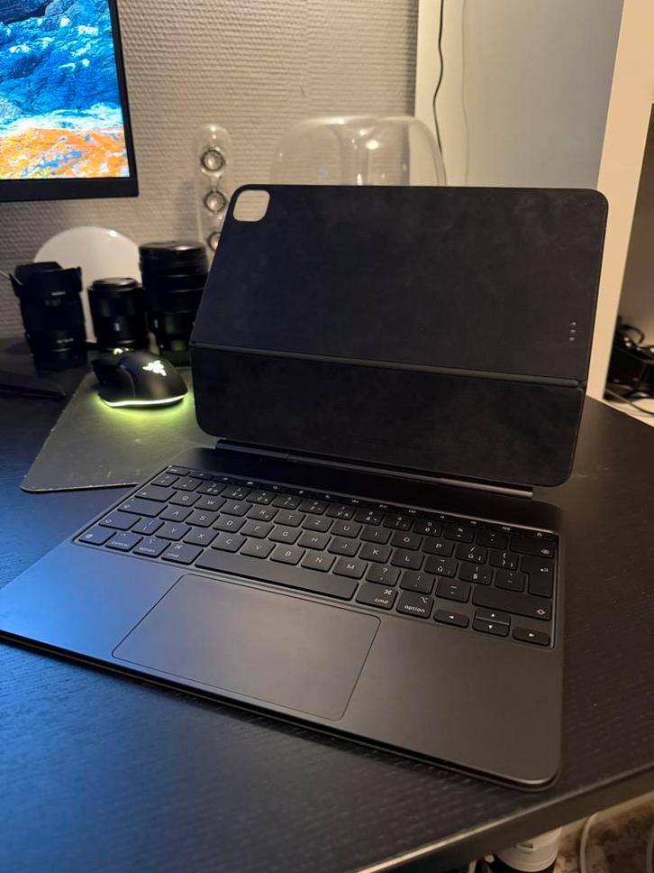 Apple Ipad Pro 13 inch M4 / M5 toestenbord, Magic Keybord, Computers en Software, Apple iPads, Zo goed als nieuw, Apple iPad, Zwart