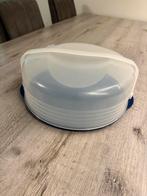 Nieuwe Taartdoos / Taartstolp Blauw, Ophalen of Verzenden, Zo goed als nieuw, Blauw, Bus of Trommel