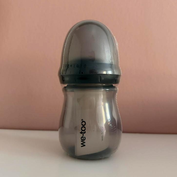 We-Too fles PP 160ml zwart, Kinderen en Baby's, Babyvoeding en Toebehoren, Nieuw, Flessen- of potjesverwarmer, Ophalen of Verzenden