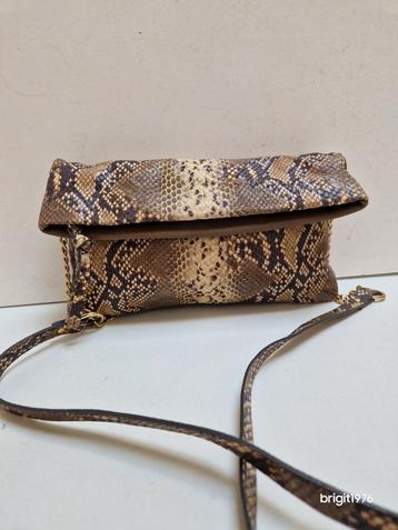 Khaki Phytonprint leren tas Mart Visser. beschikbaar voor biedingen