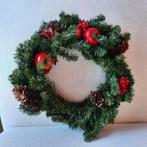 Kerstkrans - deurhanger - groen rood, Diversen, Ophalen of Verzenden