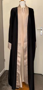 2 delige abaya maxi jurk, goud met zwart, Ophalen of Verzenden, Nieuw, Zwart, Onder de knie