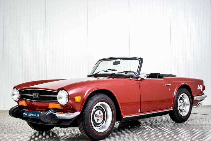 Triumph TR6 (bj 1974), Auto's, Triumph, Bedrijf, Te koop, TR6, Lederen bekleding, Open dak, Benzine, Cabriolet, Handgeschakeld