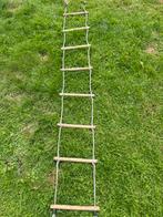 Touwladder 3 meter, Ophalen of Verzenden, Zo goed als nieuw, Ladder, Opvouwbaar of Inschuifbaar