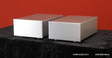 AVM M30, Mono Eindversterkers, Zilver, Nieuwstaat Incl Dozen beschikbaar voor biedingen