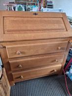 Eiken secretaire/ bureau met inklapbaar blad, Ophalen