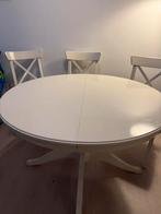 IKEA uittrekbare Eettafel+4xingolf stoelen, Huis en Inrichting, Tafels | Eettafels, Ophalen of Verzenden, Zo goed als nieuw, Rechthoekig