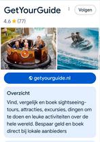 Code voor getyourguide, Cadeaubon, Overige typen