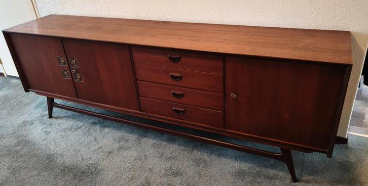 VINTAGE DRESSOIR ONTWERP LOUIS VAN TEEFFELEN., Huis en Inrichting, Kasten | Dressoirs, Gebruikt, 25 tot 50 cm, Ophalen