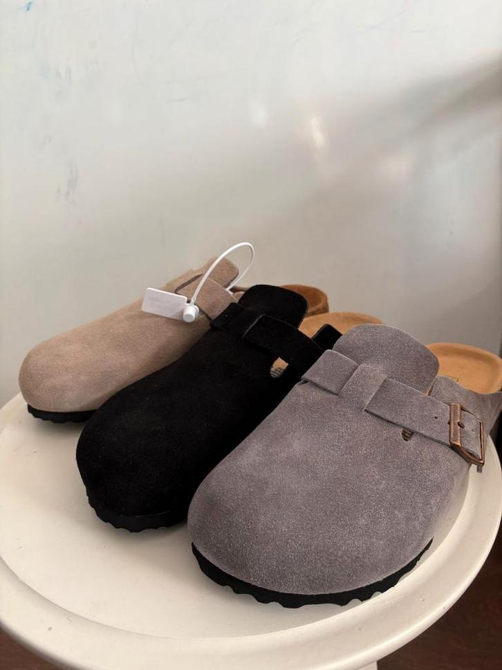 Birkenstock Boston - Gloednieuw - Maat 38, Kleding | Dames, Schoenen, Nieuw, Pantoffels of Sloffen, Zwart, Ophalen of Verzenden