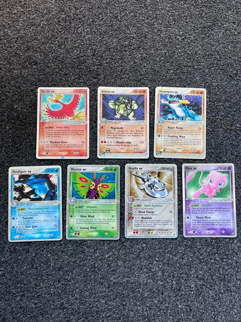 Pokémon 7 Ex Holo Kaarten, Hobby en Vrije tijd, Verzamelkaartspellen | Pokémon, Zo goed als nieuw, Meerdere kaarten, Foil, Ophalen of Verzenden