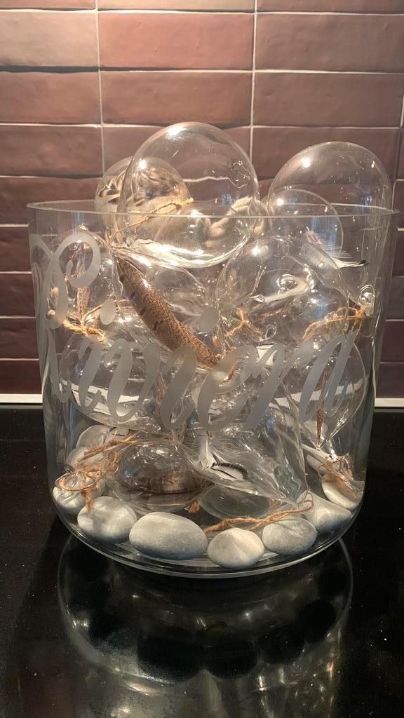 25 Sissy-Boy Kerstballen in groot Rivièra Maison Windlicht, Huis en Inrichting, Woonaccessoires | Stolpen, Zo goed als nieuw, Ophalen