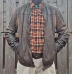 Leren Jas Goosecraft met prachtig patina- Maat L, Maat 52/54 (L), Bruin, Goosecraft, Ophalen of Verzenden