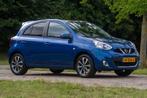 Nissan Micra 1.2 DIG-S Tekna Clima Pano 74.600 km +NAP, Stof, Gebruikt, Euro 6, Blauw