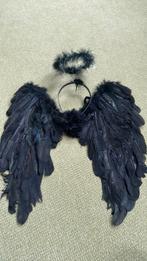 Zwarte engel vleugels en kroon, Kleding | Dames, Carnavalskleding en Feestkleding, Ophalen of Verzenden, Zo goed als nieuw, Maat 34 (XS) of kleiner