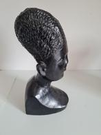 buste van Afrikaanse vrouw (ebbenhout), Antiek en Kunst, Ophalen of Verzenden