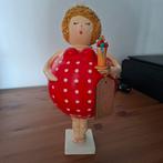 Beeldje Dikke Dame met IJsje, Verzamelen, Beelden en Beeldjes, Ophalen of Verzenden, Gebruikt, Mens