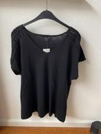 Zwart shirt met gevlochten detail op de schouders, L, Nieuw, Zwart, Maat 42/44 (L), Nieuw, Ophalen of Verzenden