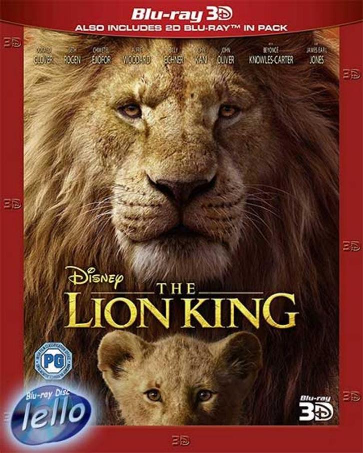 Blu-ray 3D: Disney's The Lion King (2019 Chiwetel Ejiofor)SC, Cd's en Dvd's, Blu-ray, Nieuw in verpakking, Tekenfilms en Animatie