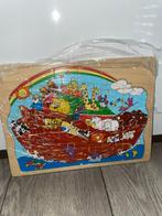 houten puzzel ark van noach, Verzenden, 10 tot 50 stukjes, Zo goed als nieuw