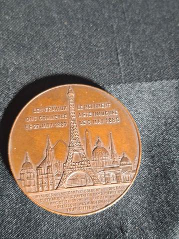 Penning beklimming eiffeltoren 1889. beschikbaar voor biedingen