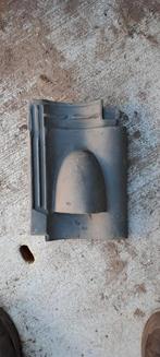 4 Grijze verbeterde hollandse ventilatie/beluchtingspan pan, Doe-het-zelf en Verbouw, Dakpannen en Dakbedekking, Steen of Klei