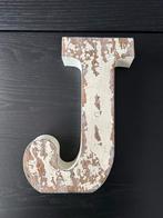 Decoratieve metalen Letter J - 31 cm - Mooie Wanddecoratie, Huis en Inrichting, Ophalen, Gebruikt