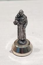Antieke miniatuur beeldje Sint Antonius van Padua met Jezus, Antiek en Kunst, Antiek | Religie, Verzenden