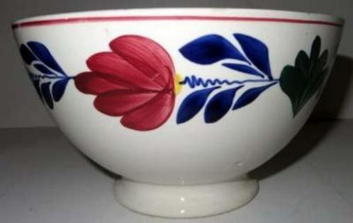 Brocante boerenbont kastkom, Antiek en Kunst, Antiek | Servies los, Ophalen of Verzenden